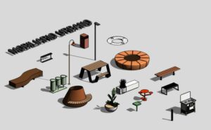 Mobiliario Urbano Pack 01