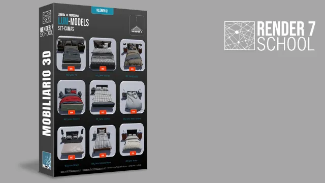 Mobiliario Lumion: SET Camas 01
